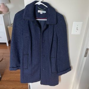 Boden Bridget Boucle Coat Navy